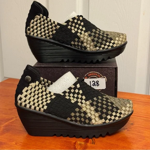 Bernie Mev Women's Lulia Bronze/Black Size 36 - Picture 3 of 7